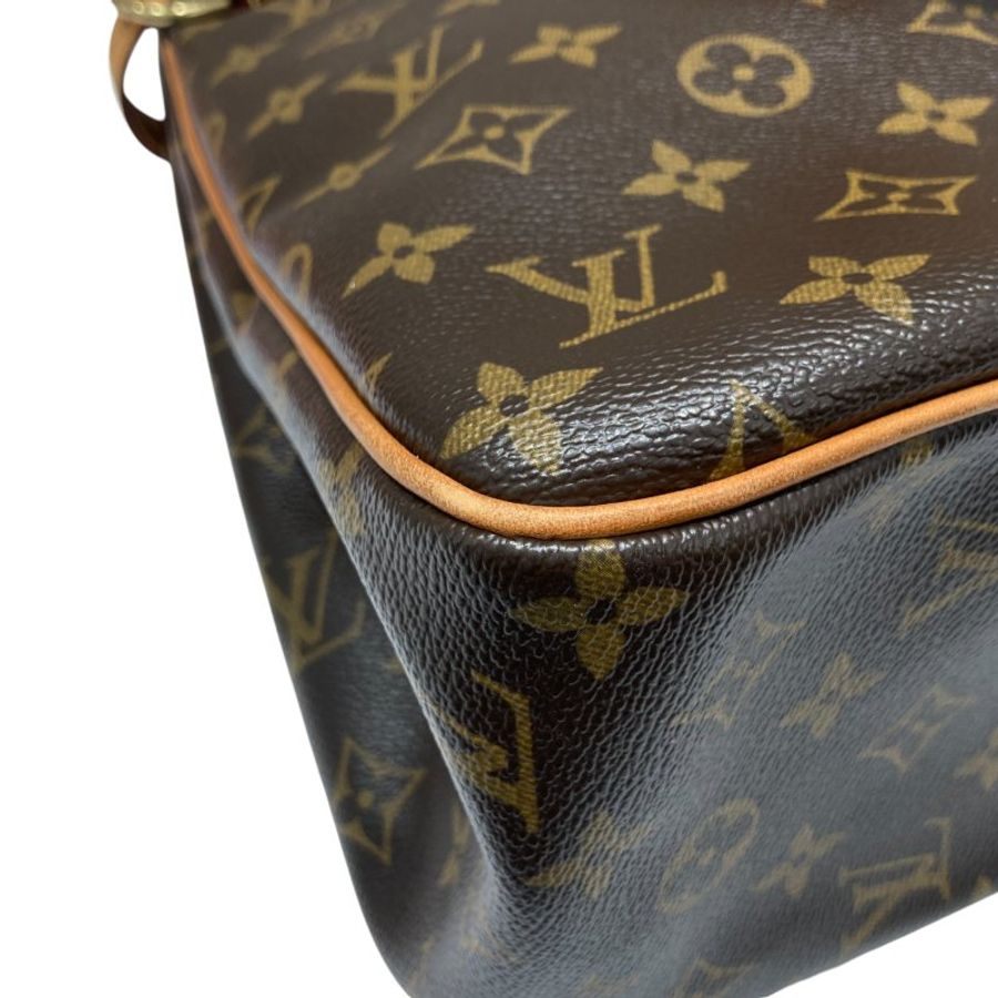 LOUIS VUITTON 路易威登 M51153 BATIGNOLLES VERTICAL 老花肩背手提包 PVC帆布 棕色 金釦-6