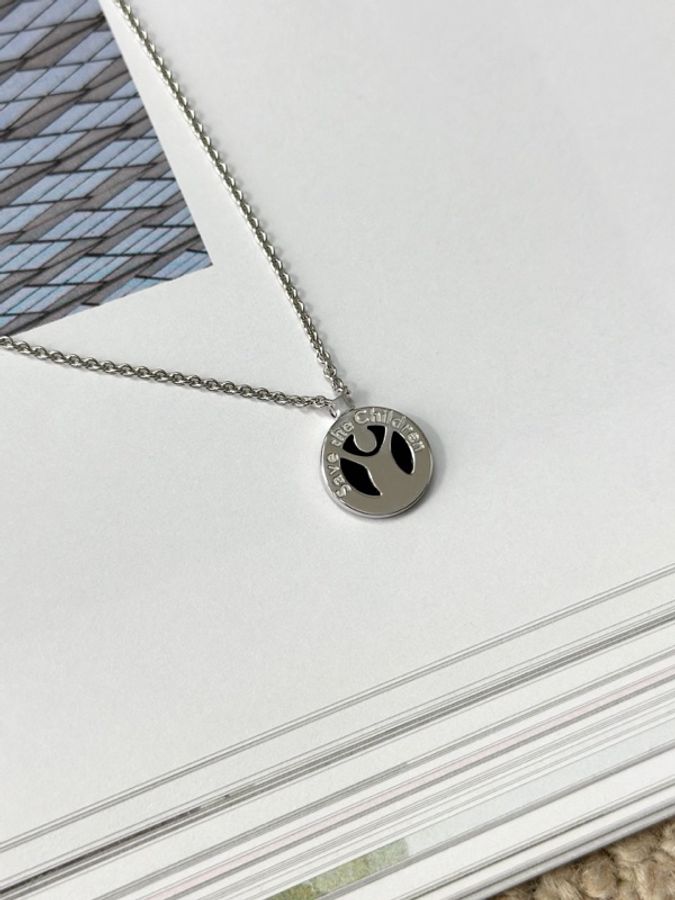 未使用 BVLGARI 寶格麗 黑色圓餅小紅人項鍊  logo清晰立體 附件 盒-2