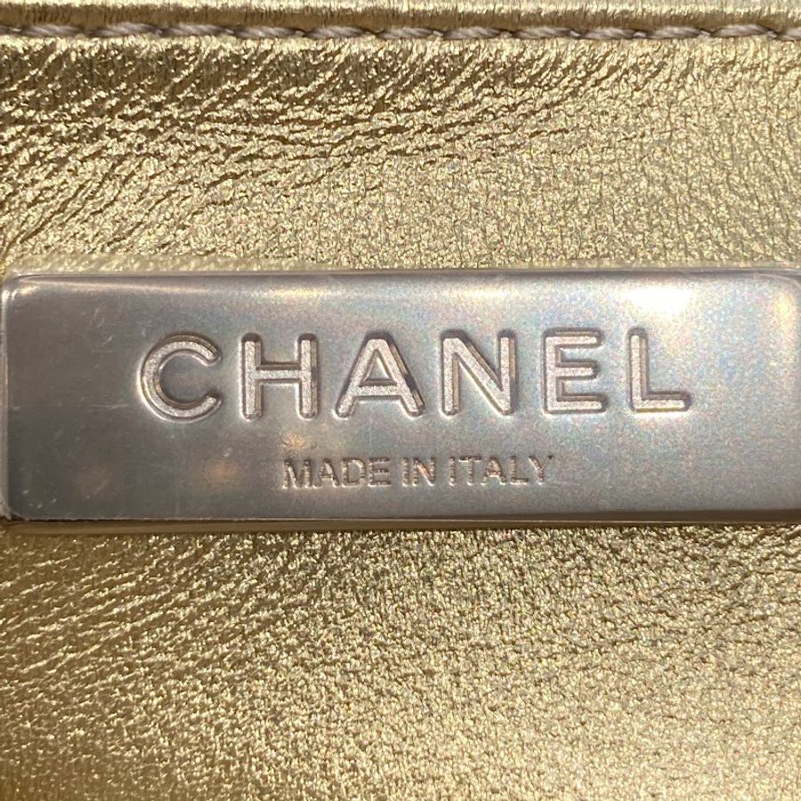 CHANEL 香奈兒 肩背包 星星包 羊皮 金色 淡金釦-14