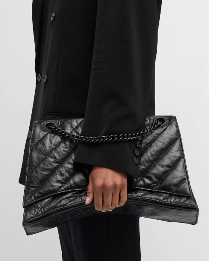 Balenciaga large Crush chain-strap shoulder bag 巴黎世家 沙漏包-4