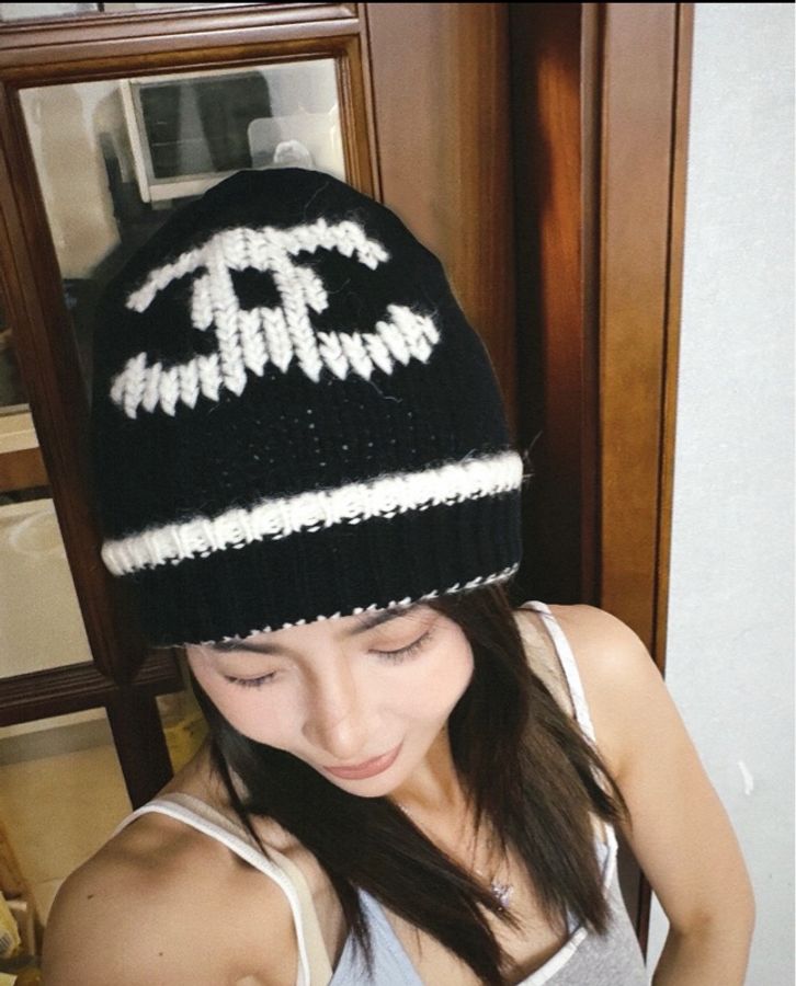 Chanel 26A 雙C Logo 針織冷帽-3