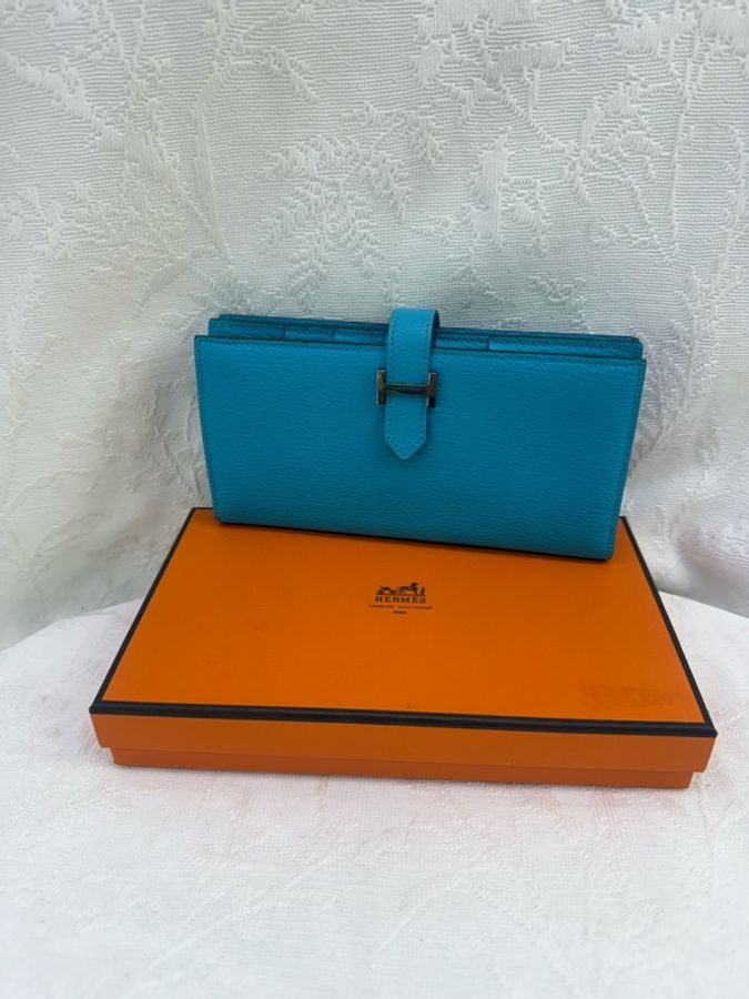 Hermes Bearn Long Wallet with Chain-23