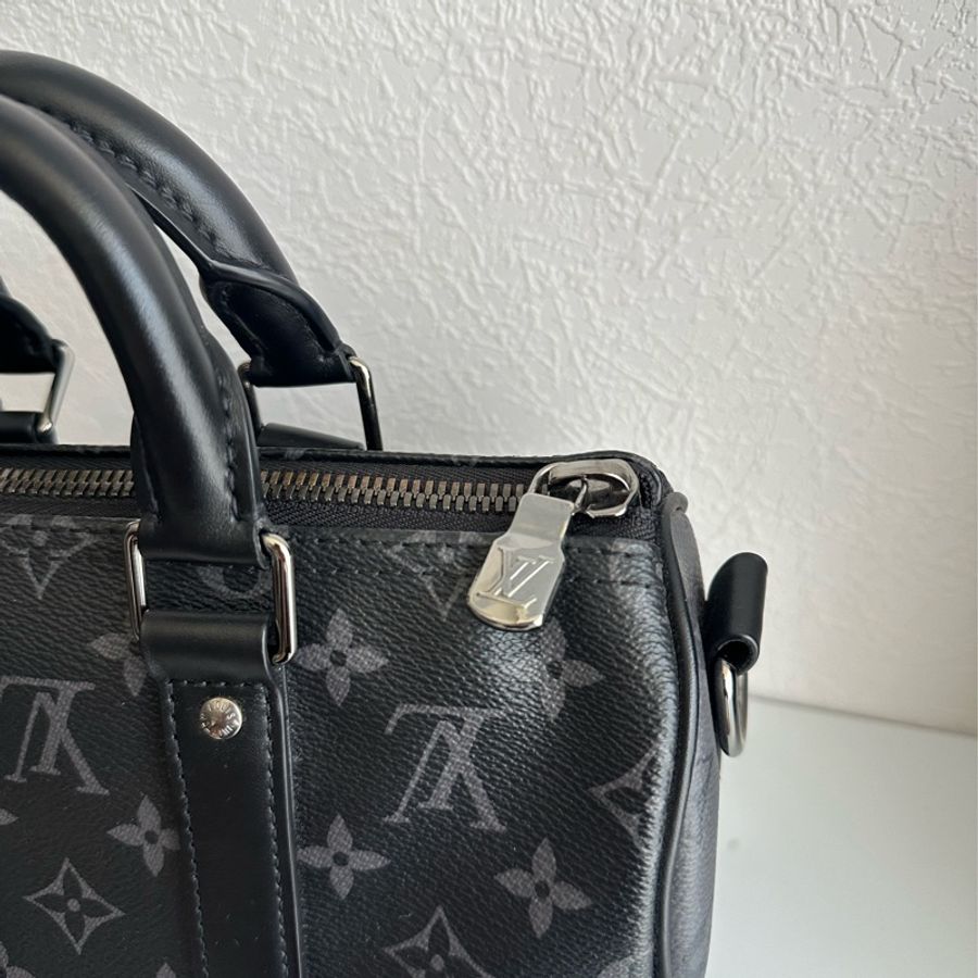 LV 黑花紋KEEPALL25 超經典-5