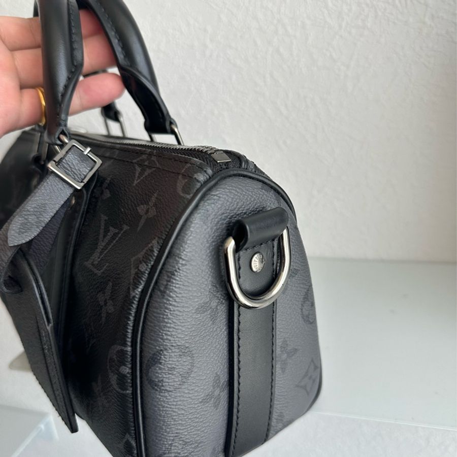 LV 黑花紋KEEPALL25 超經典-15