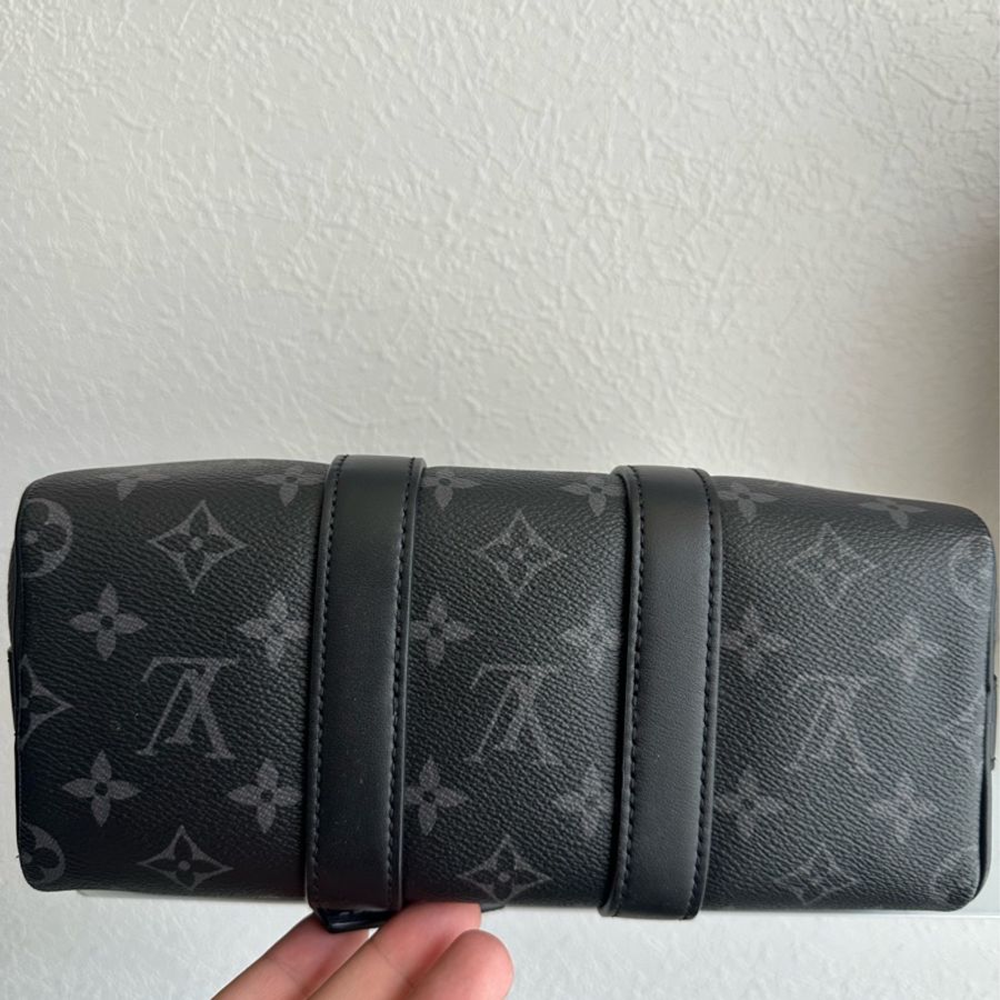 LV 黑花紋KEEPALL25 超經典-17
