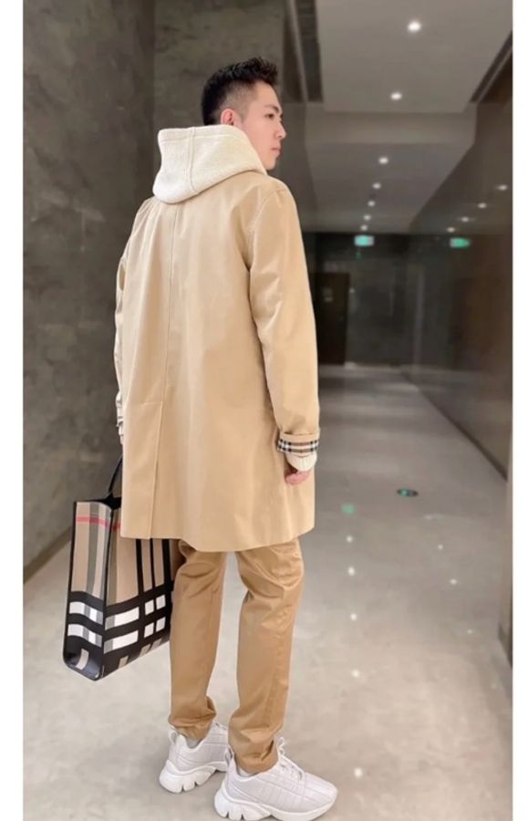 BURBERRY 巴寶莉 白色銜縫全皮系帶休閒鞋 尺碼 41有其它碼配塵袋-6