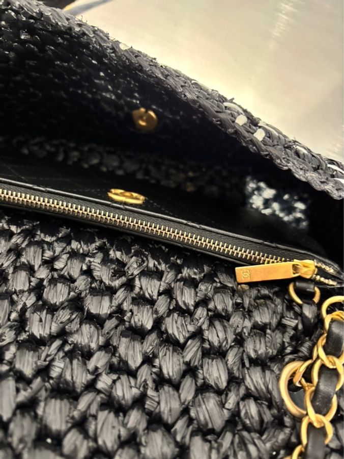 Chanel 23S CF25 拉菲草編織 |Classic Trend CT精品|台北東區實體-7