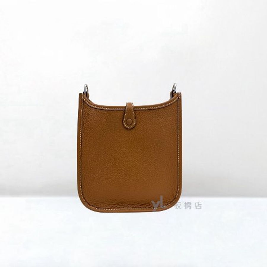 Y2064-Hermes 37金棕TC皮Mini Evelyne16斜背包-1