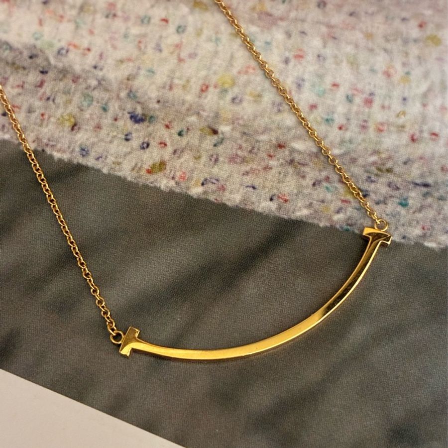 Tiffany 18k微笑項鍊-2
