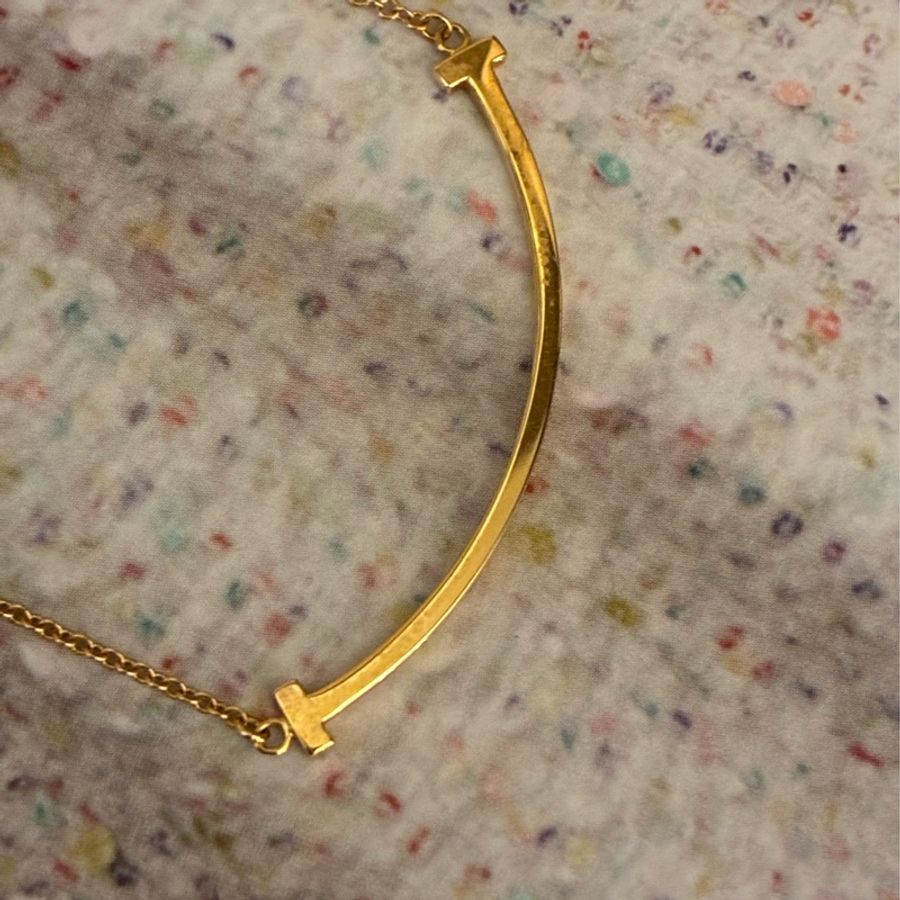 Tiffany 18k微笑項鍊-5