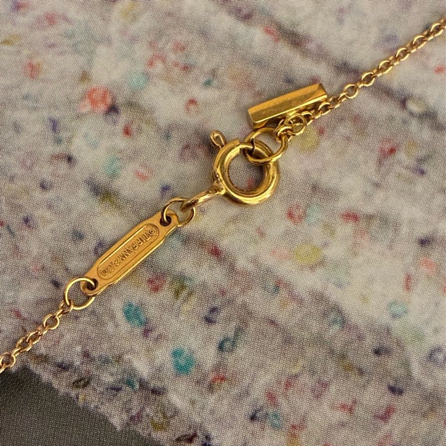 Tiffany 18k微笑項鍊-9