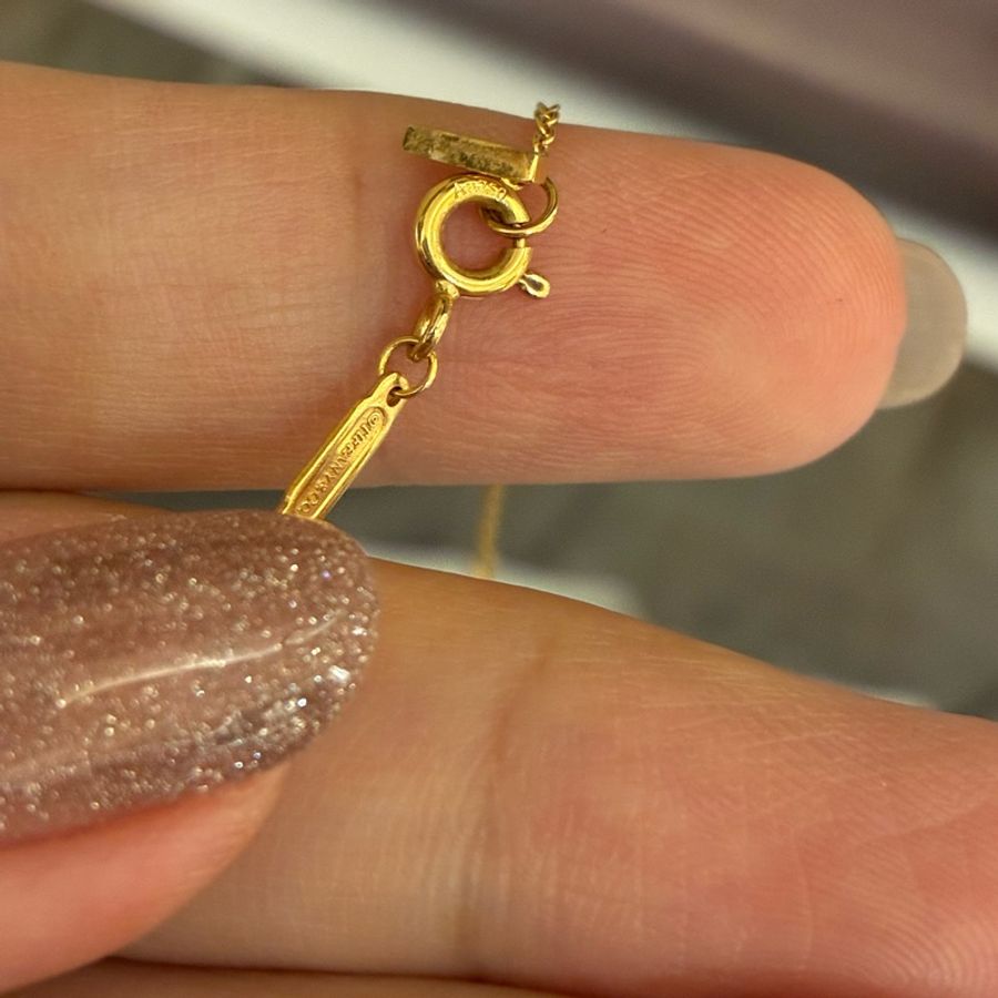 Tiffany 18k微笑項鍊-15