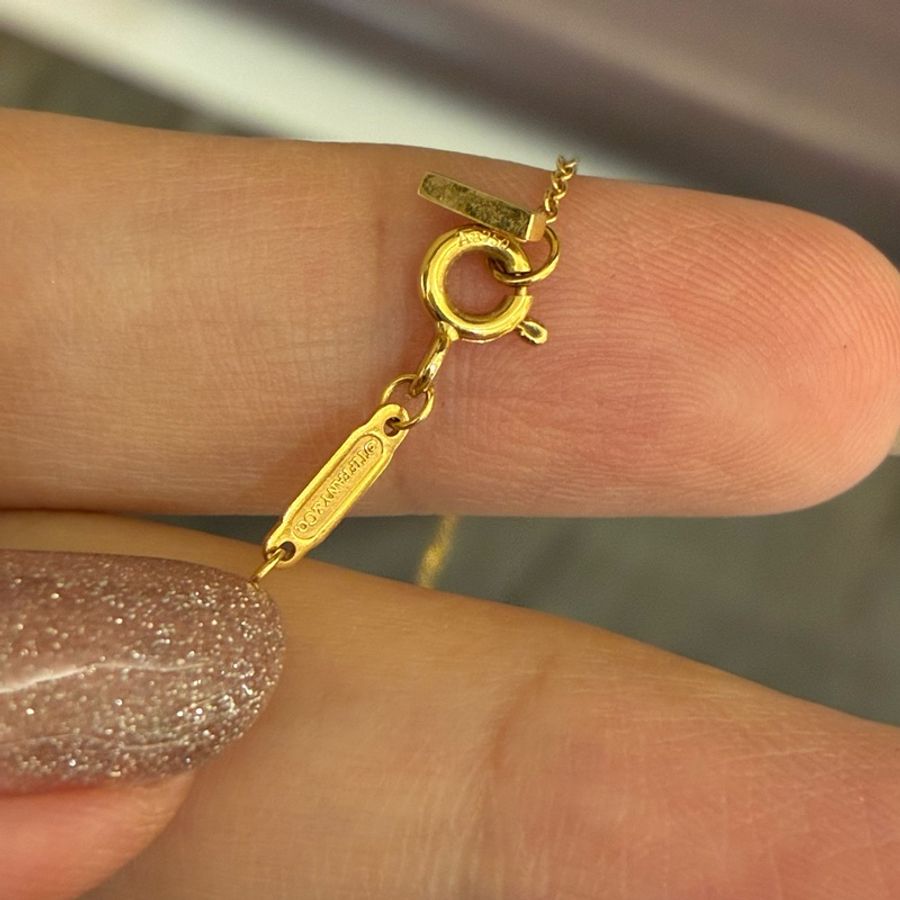 Tiffany 18k微笑項鍊-16