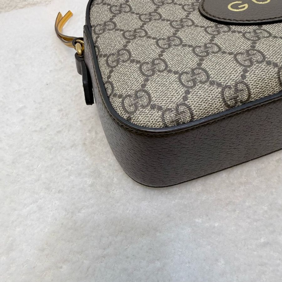 Gucci 原花GG supreme Messenger 虎頭包-13