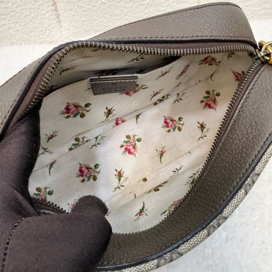 Gucci 原花GG supreme Messenger 虎頭包-18