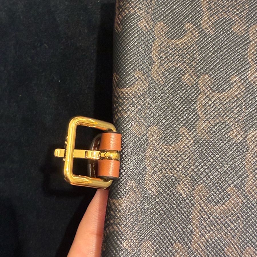 Celine 花紋pvc/咖皮革飾品收納包-41