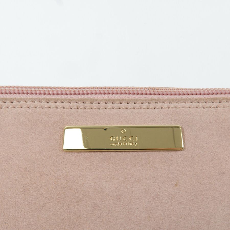 GUCCI 絨布GG Boat Pochette肩背袋-6