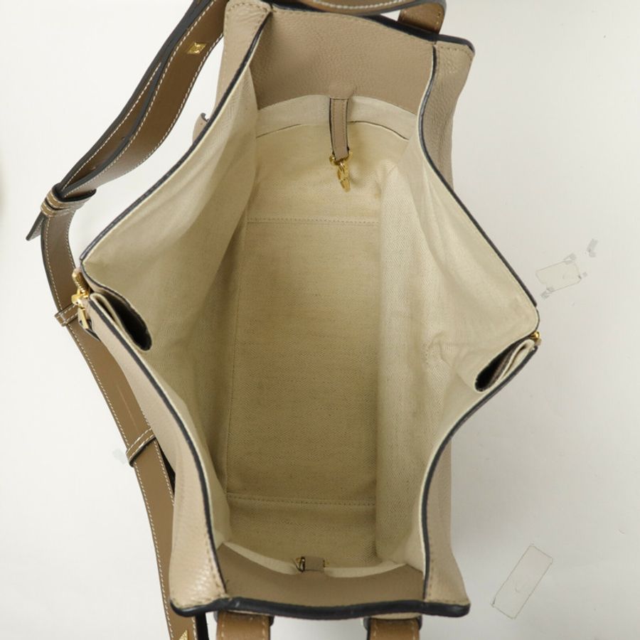 LOEWE 牛皮皮革Hammock Medium手挽肩背兩用袋-4