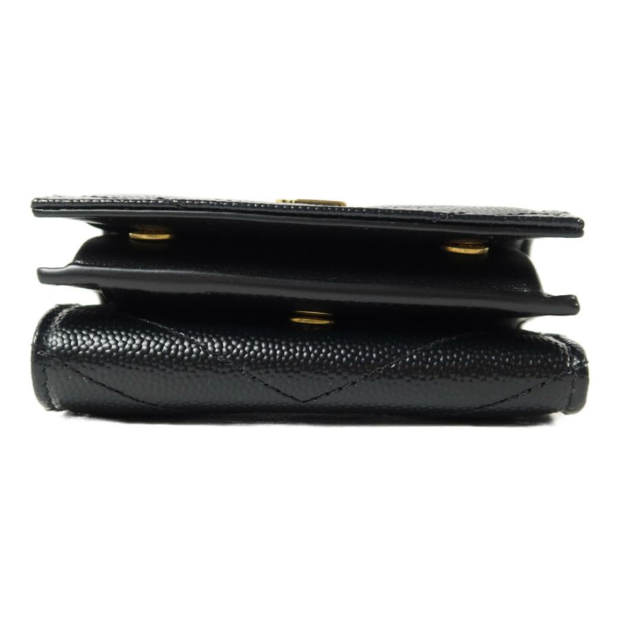 SAINT LAURENT 牛皮皮革Cassandre Matelasse Origami Tiny Wallet錢包-3
