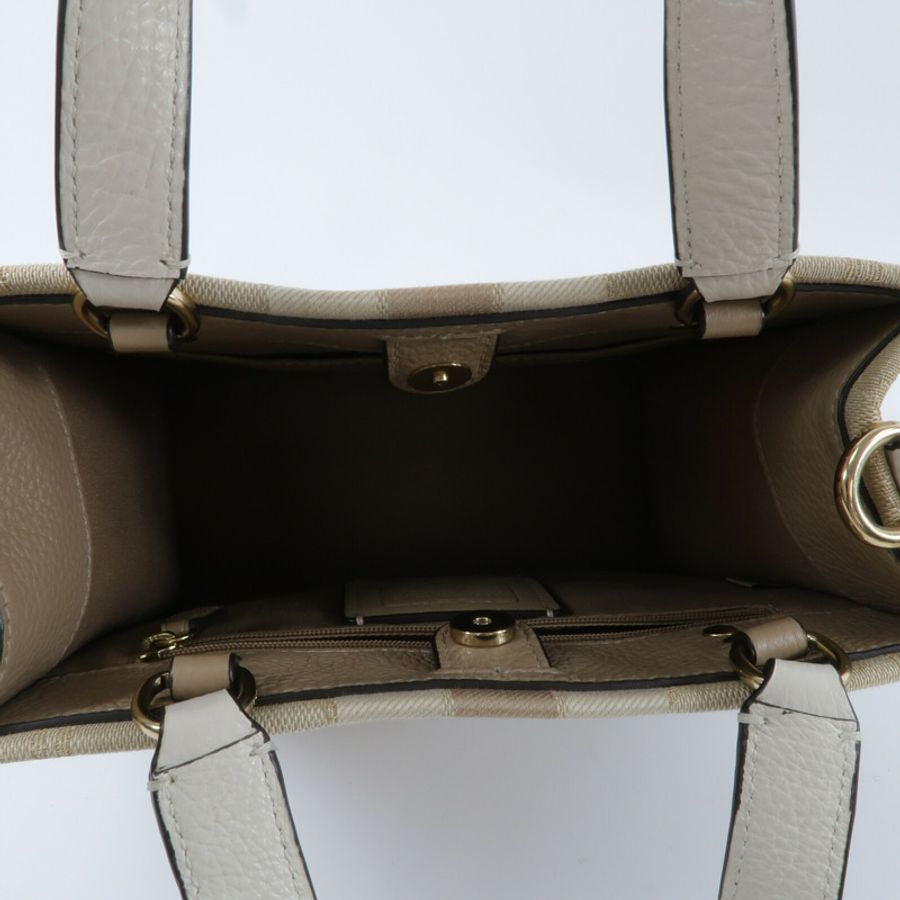 COACH 帆布2 Way Shoulder手挽肩背兩用袋-4