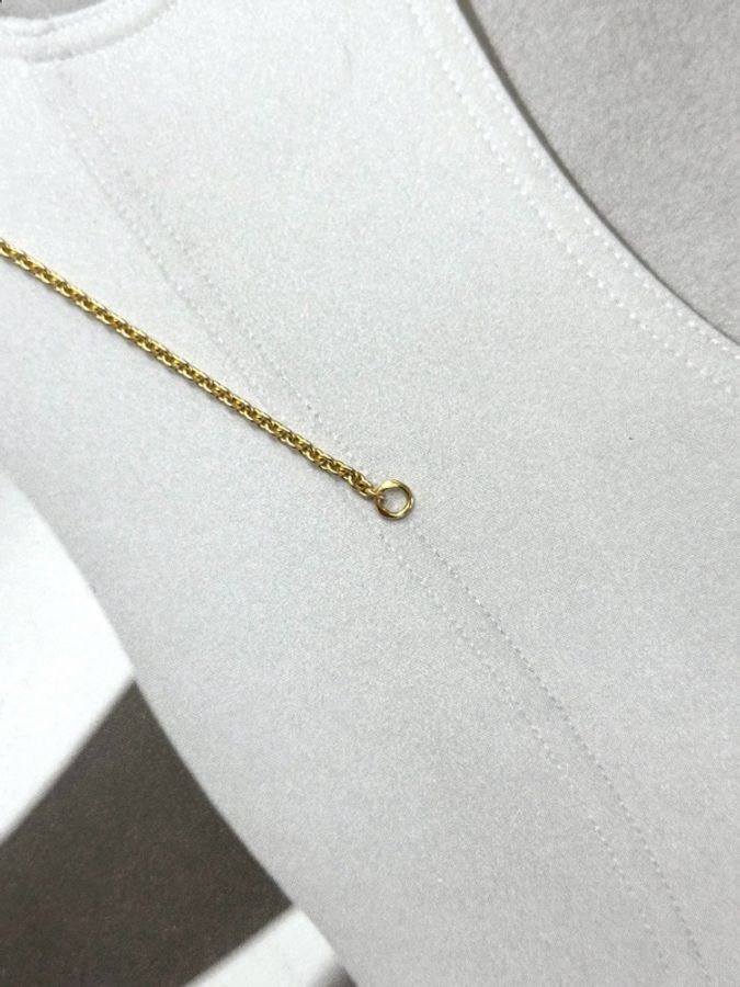閒置未使用 Cartier 卡地亞 love系列 雙環18K金手鍊 配盒-4