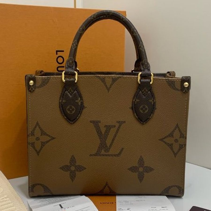 近新品 路易威登/Louis Vuitton Onthego老花托特小號-5
