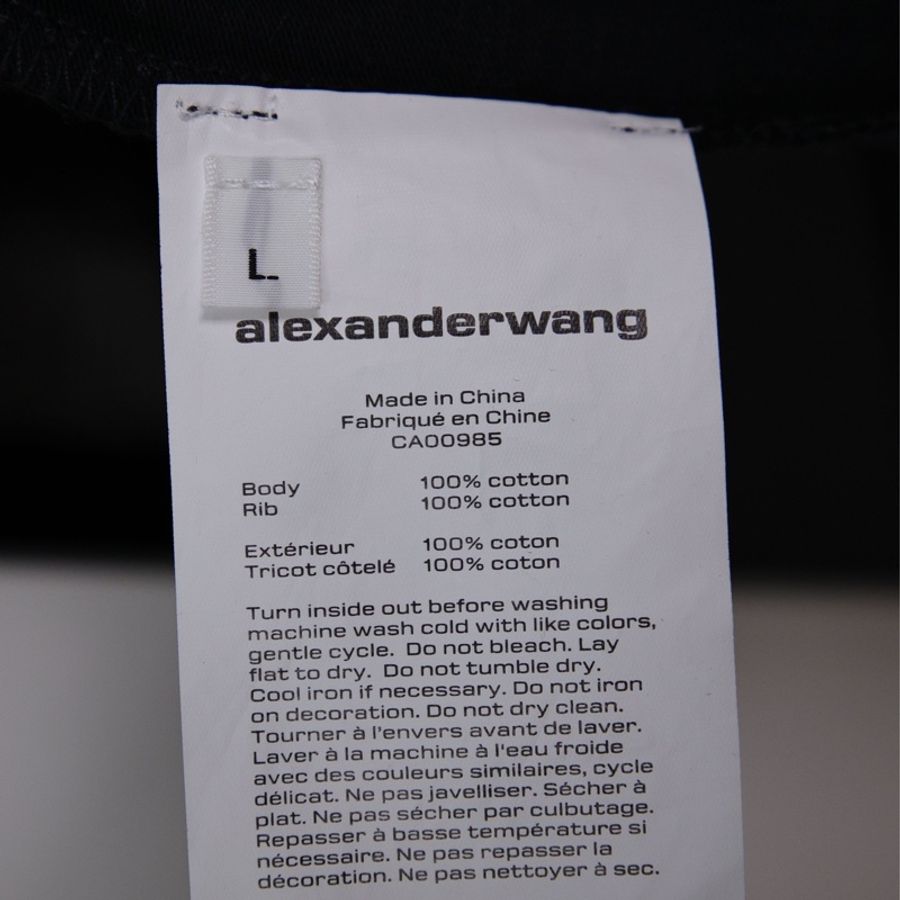 Alexander Wang黑色字母国旗短袖上衣-19
