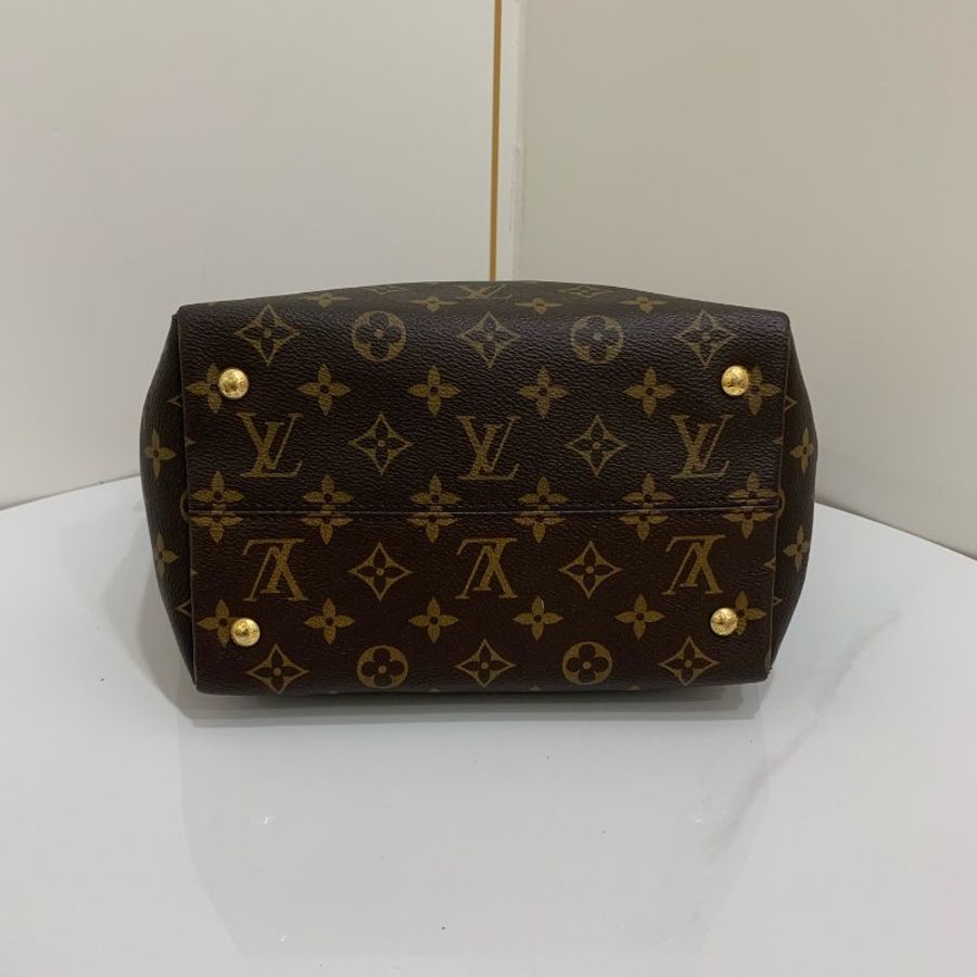 路易威登/Louis Vuitton Tournelle 紅拼老花笑臉托特包-8