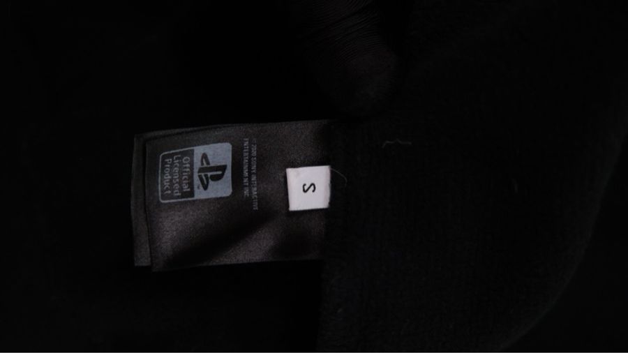 Balenciaga x PS5联名黑色加绒连帽套头卫衣外套-19
