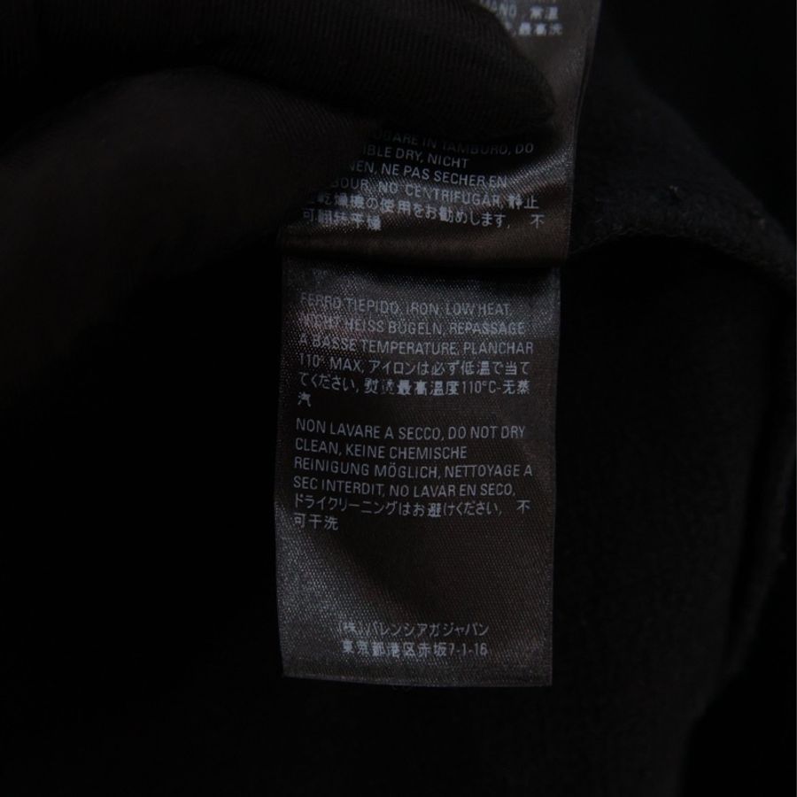 Balenciaga x PS5联名黑色加绒连帽套头卫衣外套-20