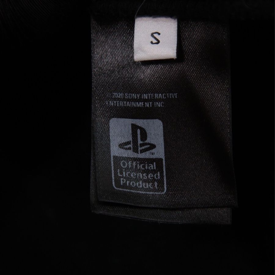 Balenciaga x PS5联名黑色加绒连帽套头卫衣外套-21