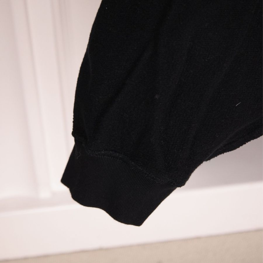 Balenciaga x PS5联名黑色加绒连帽套头卫衣外套-34