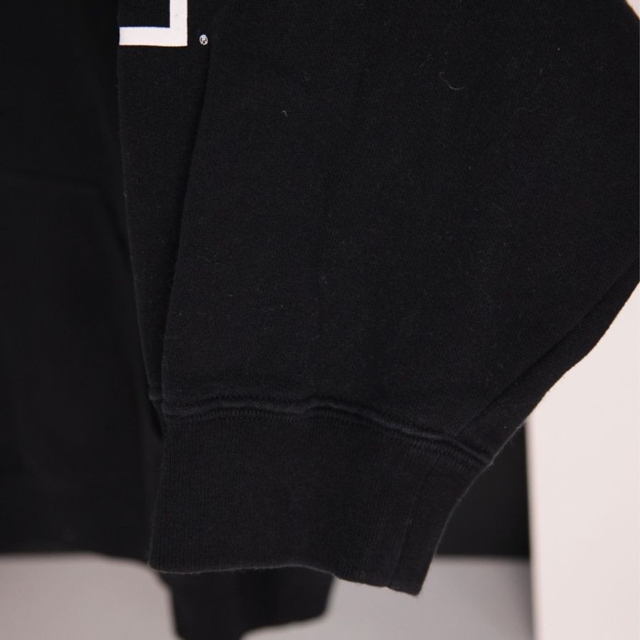 Balenciaga x PS5联名黑色加绒连帽套头卫衣外套-35