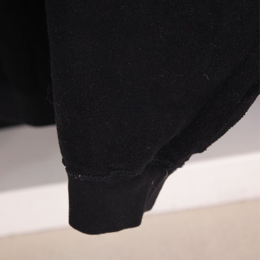 Balenciaga x PS5联名黑色加绒连帽套头卫衣外套-36