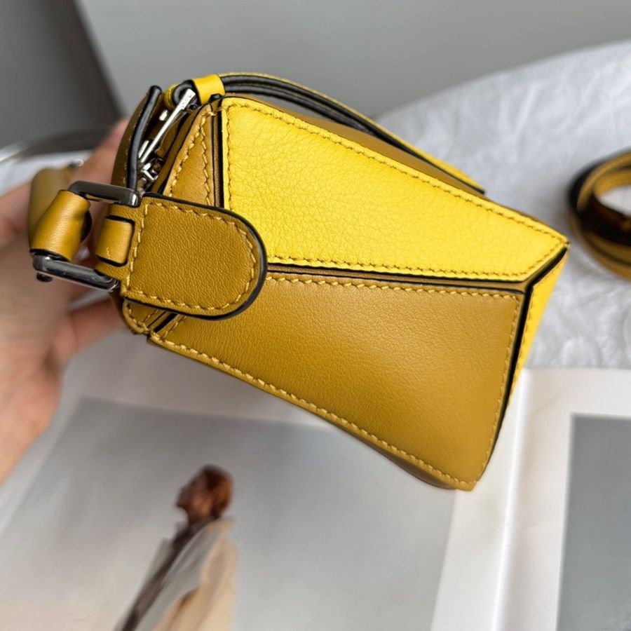 Loewe羅意威幾何包puzzle mini,三拼色-2