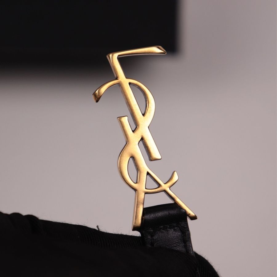 YSL 黑金mini hobo腋下包单肩包-23