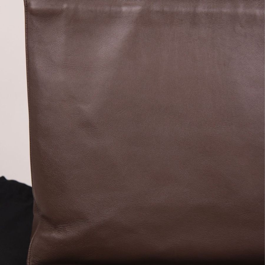 Chanel 3开large shopping bag棕金购物袋tote包单肩包-9