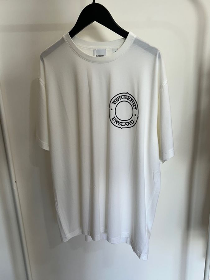 Burberry 白Logo T-0