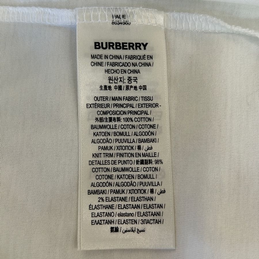 Burberry 白Logo T-8