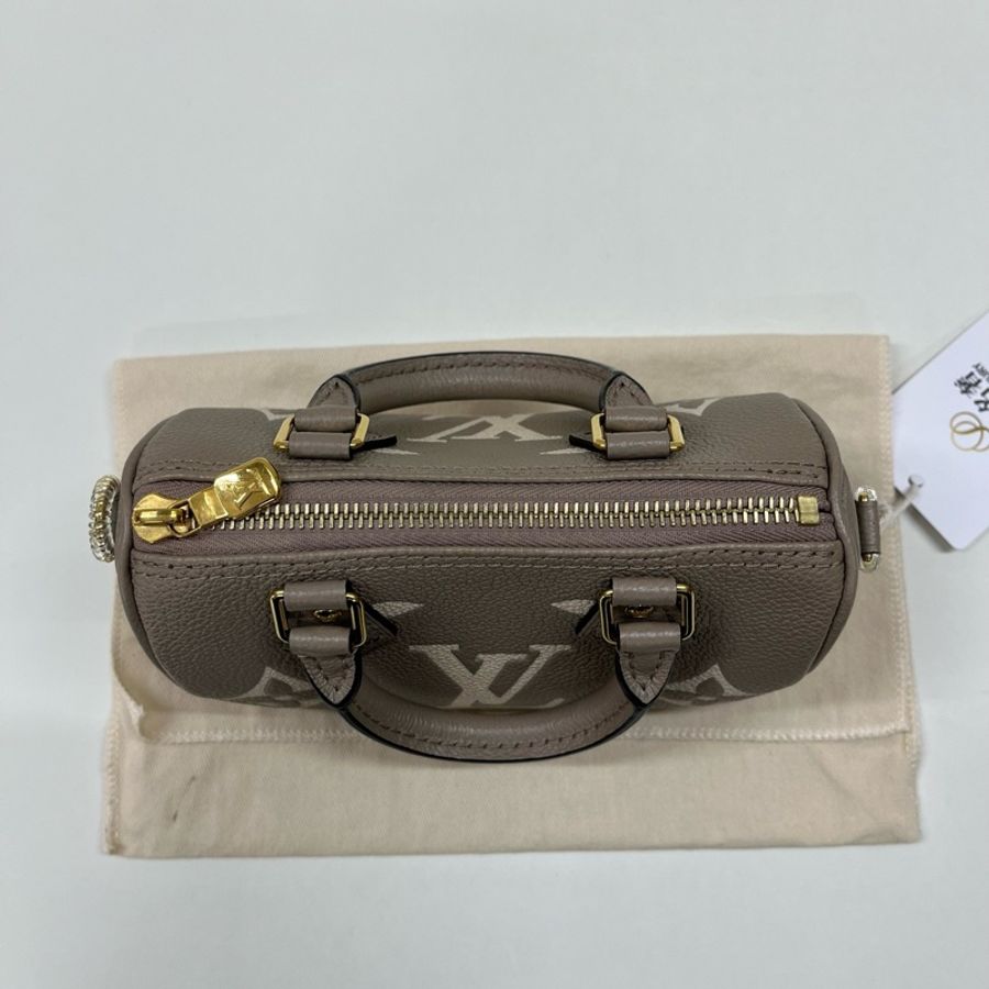 ❤️路易威登/LV 大象灰Speedy nano 枕頭包手提包斜挎包 可拆卸可調節肩帶 芯片-5