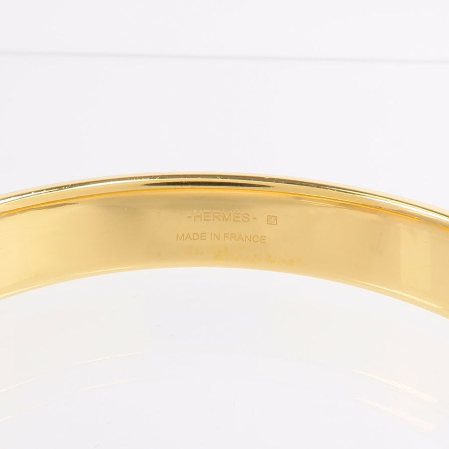 HERMES 金屬/Madame皮革Olympe Bangle手鐲-3