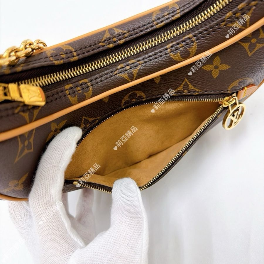 莉亞精品♡ LV M81098 彎月包 二手美包-12