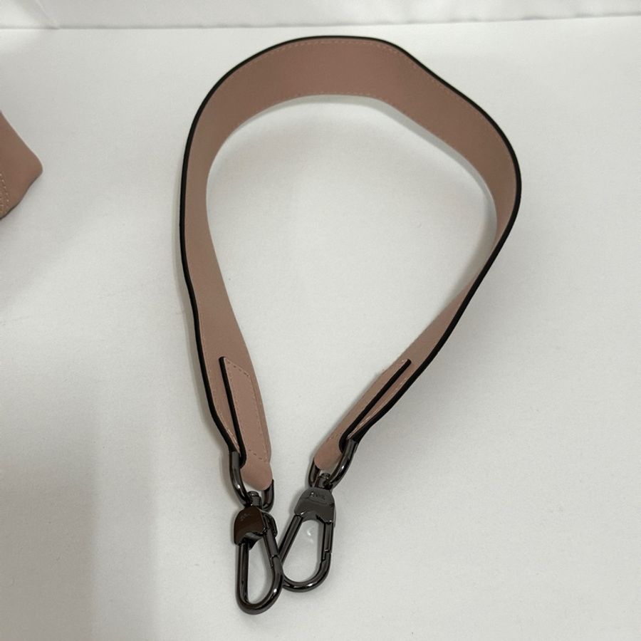 LONGCHAMP LE PLIAGE CUIR羊皮手提包 (淡粉色)(附背帶)斜背包 水餃包1515-757-7