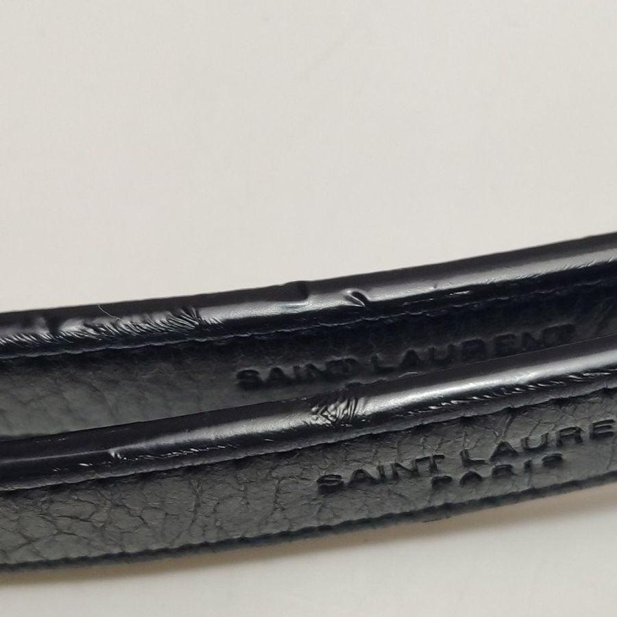 Saint Laurent Niki中號油蠟皮純色YSL標誌單肩包-24