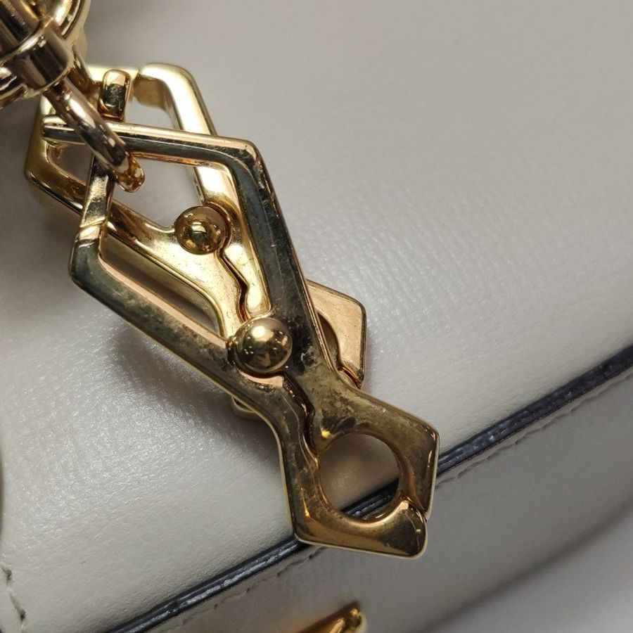 Gucci 1955牛皮純色馬銜扣單肩包-16