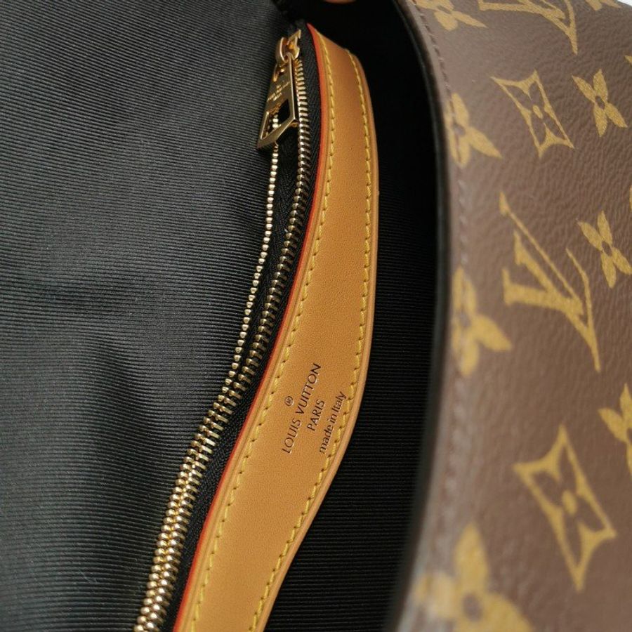 Louis Vuitton (LV) Diane植鞣革Monogram印花斜背包單肩包晶片款-10
