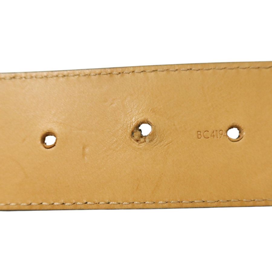 LOUIS VUITTON Epi Fleur Belt 85cm金扣皮帶-8