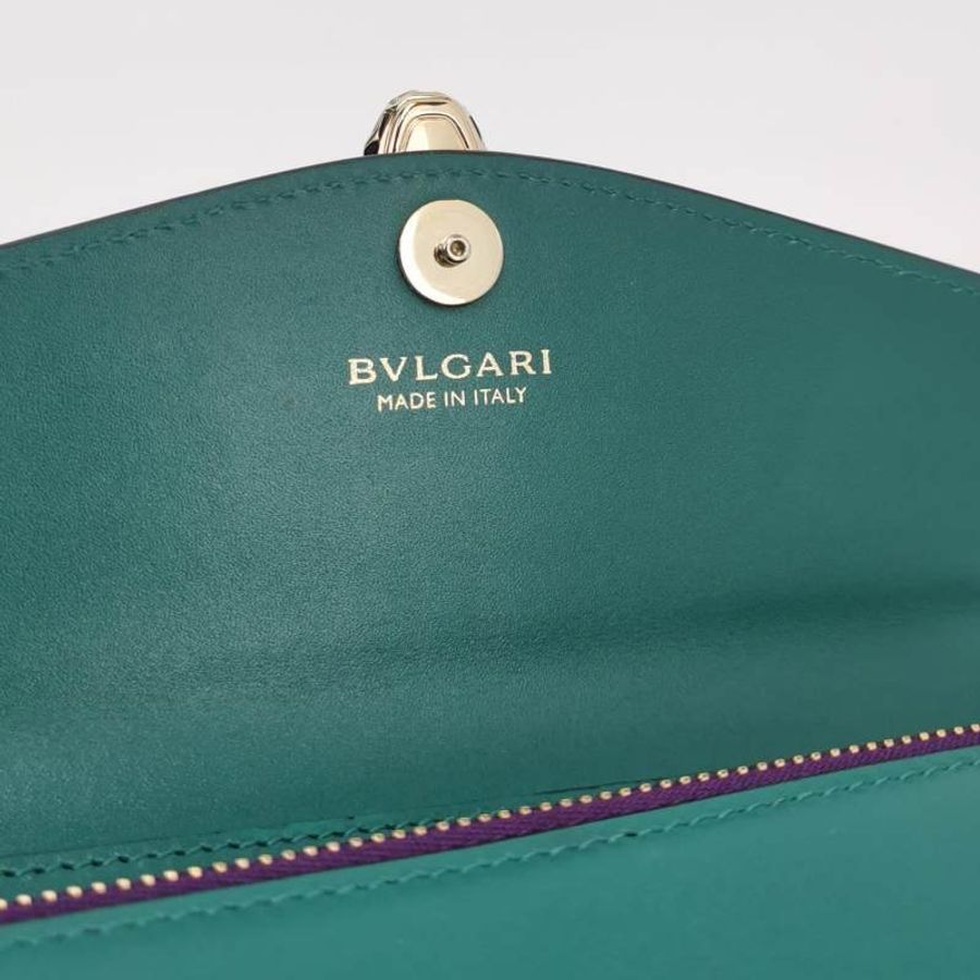 Bvlgari Serpenti Forever蛇頭包牛皮純色蛇頭斜背包單肩包-7