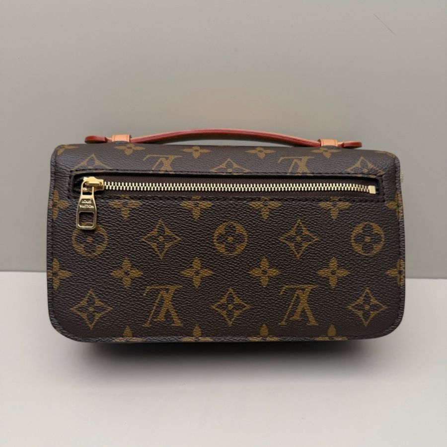 路易威登 LV Pochette 棕色老花郵差包單肩包斜挎包 芯片款-1