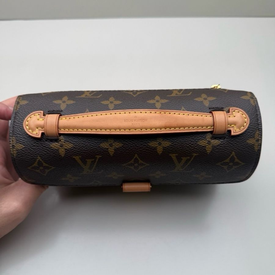 路易威登 LV Pochette 棕色老花郵差包單肩包斜挎包 芯片款-5